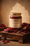 Zarai Pure Gulkand — traditional rose petal preserve in a glass jar
