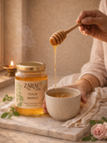 Zarai Tulsi Honey — pure honey infused with holy basil in a glass jar